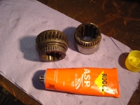  splines smeared with correct ASP (anti scuff paste)